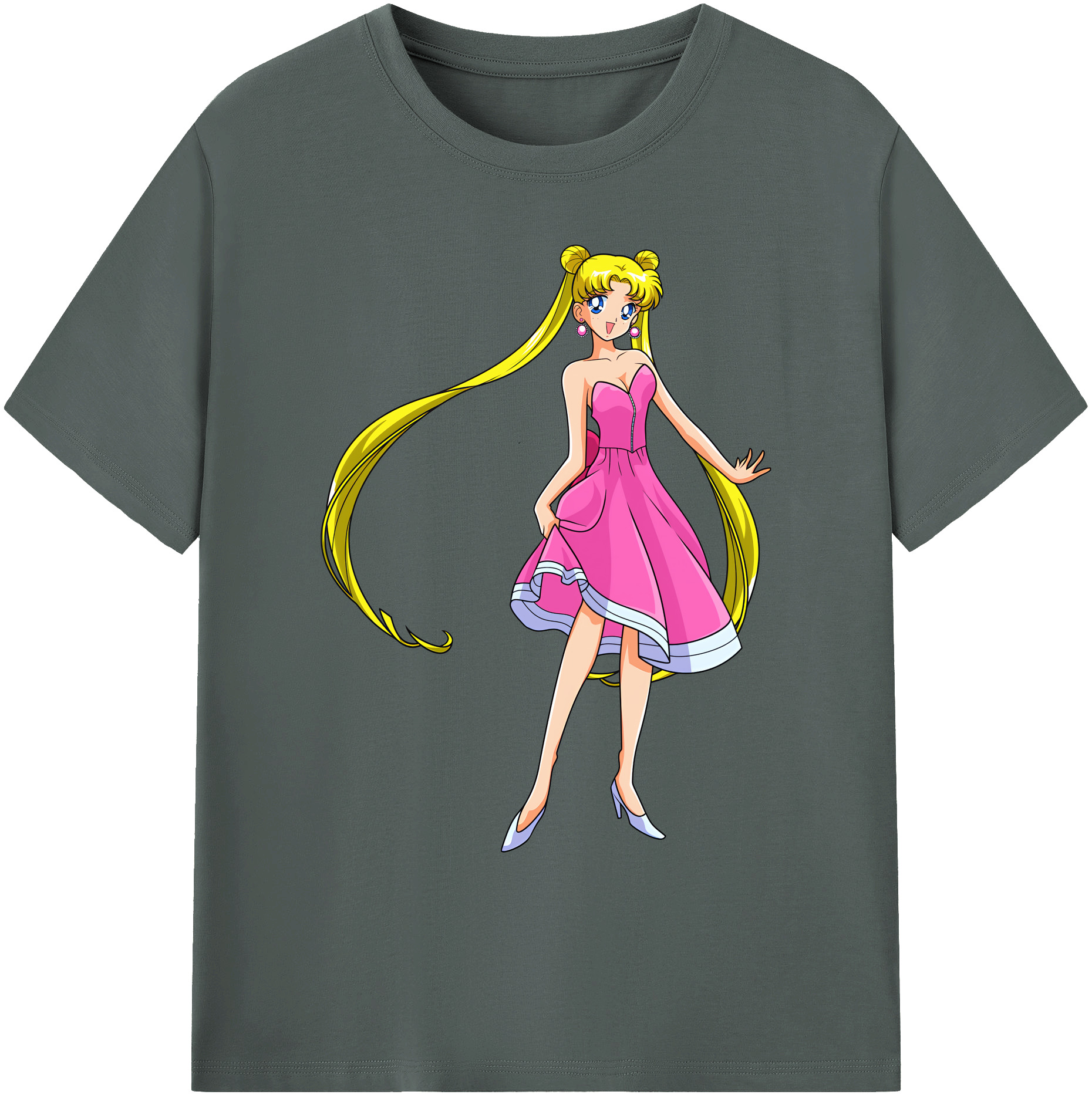 （画像用） 美少女戦士セーラームーン 愛野 美奈子 あいの みなこ Sailor Moon Aino Minako 綿100％ メンズ半袖Tシャツ｜肌触りやわらか＆通気性